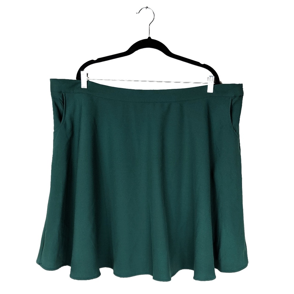 Modcloth - Forest Green Skater Skirt EUC